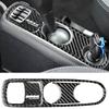 Carbon Fiber Gear Shift Panel Decoration Patch Car Stickers For Mercedes Smart 451 Fortwo Inteior Accessories
