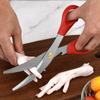 1 шт. Кухонные ножницы из нержавеющей стали - многоцелевые ножницы для морепродуктов для омаров, крабов, птицы и овощей - эргономичная ручка