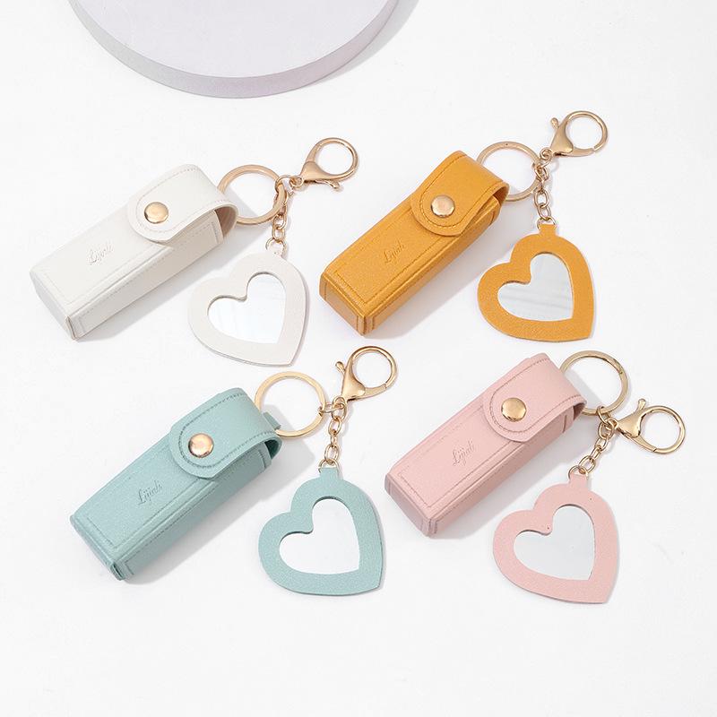 Compact Lipstick Pouch: Stylish Coin Purse & Keychain Mini Storage Bag with Packaging