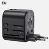 Ładowarka sieciowa 12W USAMS 2xUSB 4w1 Czarna