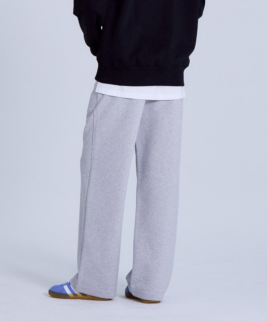 BASIC HOUSE Women'S French Terry Relaxed Fit Sweatpants Melange Grey Lapt0203