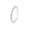 RAINDROP JEWELRY Raindrop Rainbow 2MM Brilliant Eternity Ring [S925]