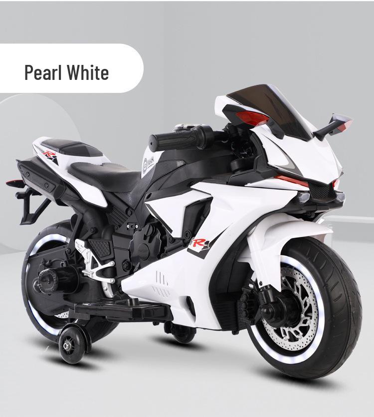 Детский двухместный перезаряжаемый двухколесный электромотоцикл с музыкой