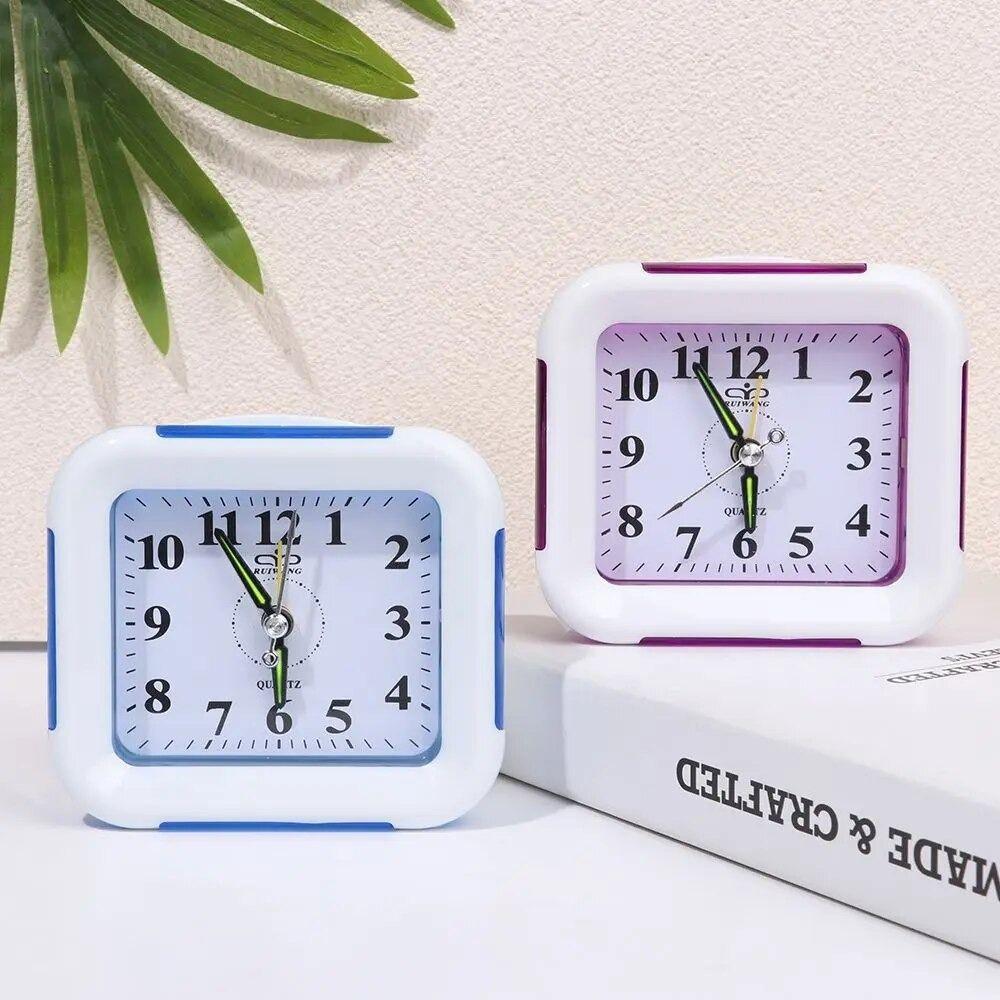 Cute Small Table Clock Simple Bedside Clock Creative Lazy Alarm Clock Students