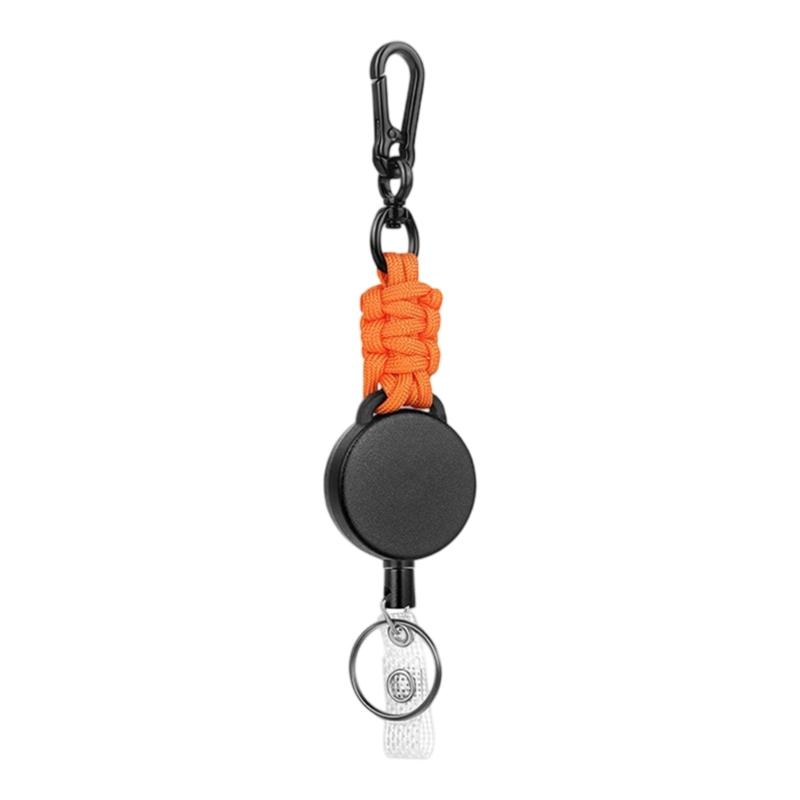 Heave Duty Badge Reels Retractable Keychain Badge Holders Reel Carabiner Badge Holder for Card Name Keychain