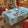 Рождественская скатерть, Новогодняя круглая скатерть, атмосферное украшение, скатерть на кофейный столик, чехол для скатерти на Праздник Весны