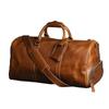 Crazy Horse Leather Travel Bag Luxury Genuine Leather Men Women Travel Bag Cow Leather Carry On Luggage Bag Weekend Duffle Bag