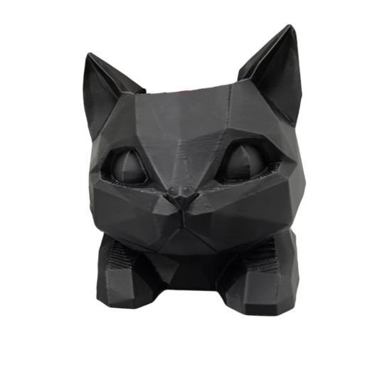 3D-печатница для ручек в виде кота Милый лежащий котенок Настольный органайзер Практичный дизайн для хранения PLA Настольный декор для офиса дома Подарок