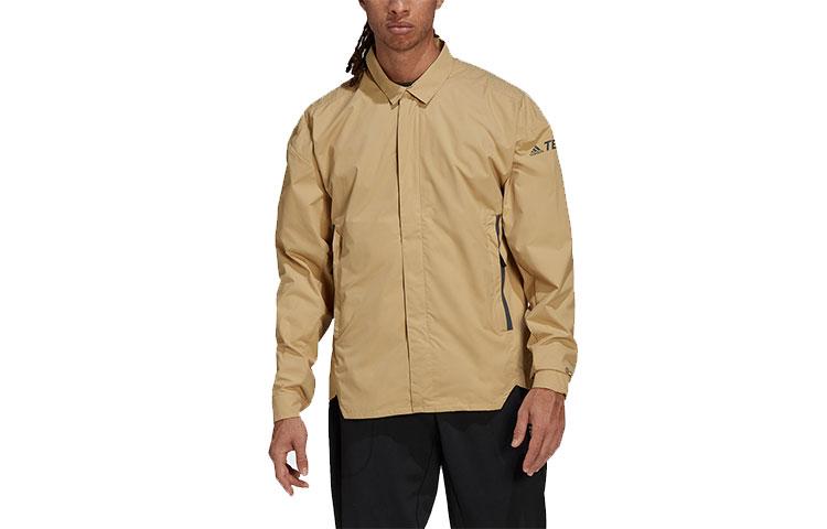 Men's Adidas MYSHELTER Jackets Men's Khaki Lapel Moderate Other