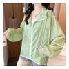 Navava Nc108 Thin Diamond Pattern Long Sleeve Summer Hoodie Zip Up