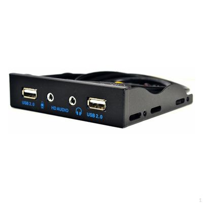 3,5-дюймовый 9-контактный разъем USB 2.0 на передней панели для настольных ПК, 2 порта, микрофонный интерфейс и аудио