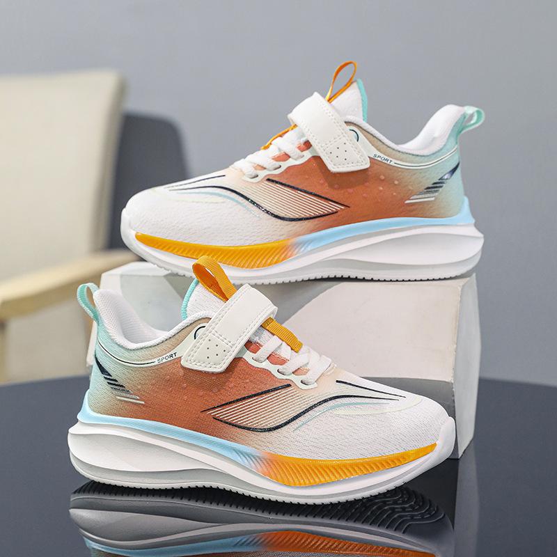 Shoes Spring and Summer New Boys Basketball Shoes Mesh Medium and Large Children's Sports Shoes Students Youth Running Shoes