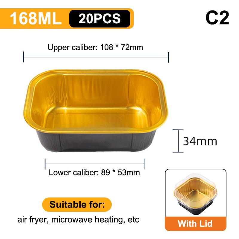 Фольгированные формочки для кексов, термостойкие алюминиевые формы для выпечки с крышками, круглые формы для выпечки с крышками, кухонный свадебный атрибут для вечеринки по случаю дня рождения