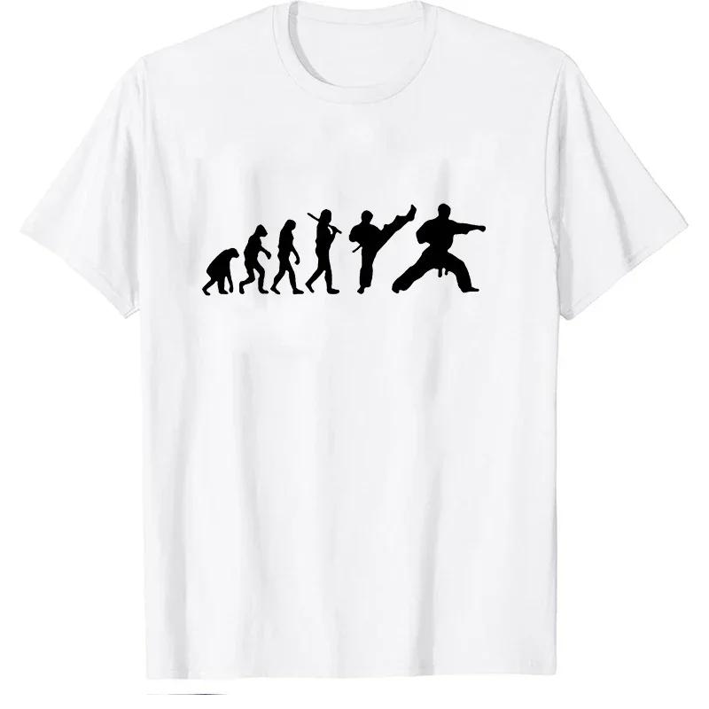 Футболки для мужчин Эволюция дзюдо Классические графические футболки Футболки с коротким рукавом Футболки оверсайз Футболки для мужчин Эволюция дзюдо