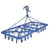 My Laundry 2 Jumbo Blue Laundry Drying Rack with 42 Pinch Clothesline, Rope, and Kamoi Catch Hooks