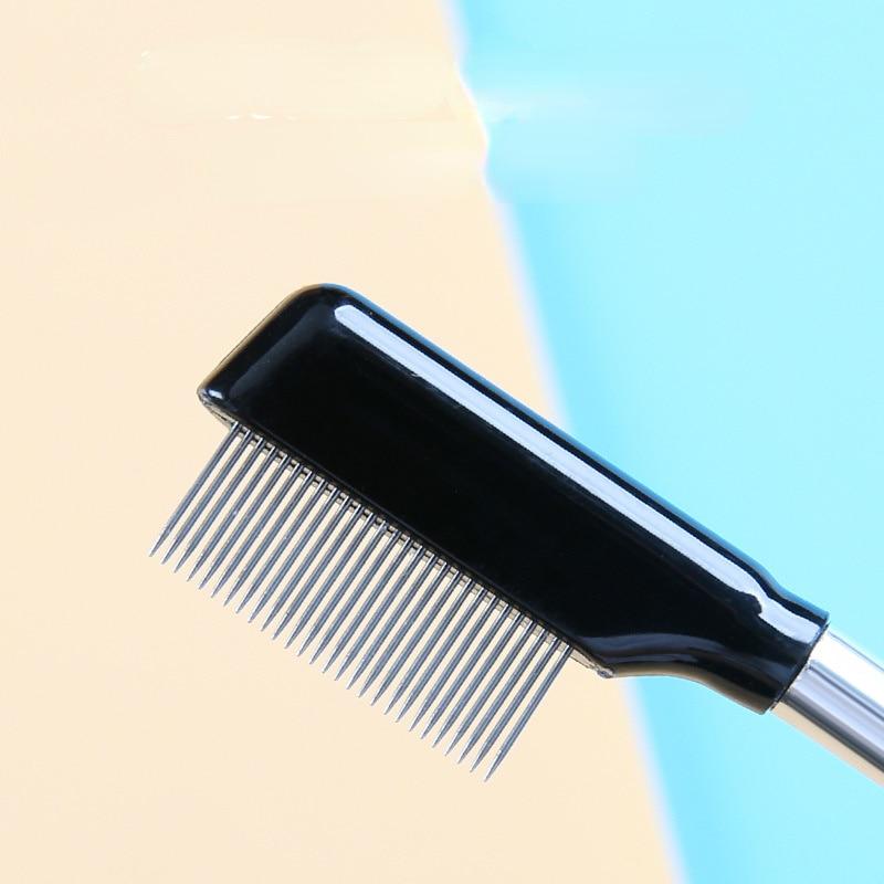 Double Ended Wood Handle Eyebrow Brush Eyelash Brush 2 In 1 Professional Makeup Brush