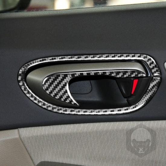 8 шт. для Honda Civic 8-го поколения 2006-2011 отделка накладки ручки внутренней двери из углеродного волокна