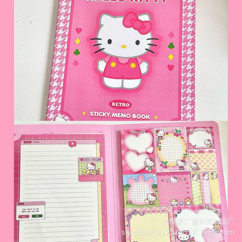 Hot Cute Sanrio & For Kuromi Cinnamoroll Sticky Notepad, Adorable Oblong Paper Notepad For Office Stationery