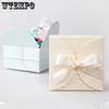 WTEMPO Birthday Wedding Elegant Cube Ribbon Bow Soap Boxes Foldable DIY Paper Gift Boxes Ideal for Storing and Gifting Delicate Items