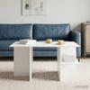 Coffee Table White 87 x 50 x 45 cm Particleboard