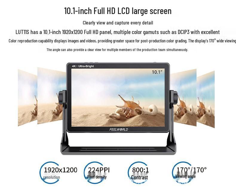 Fuwider LUT11S High-Brightness DSLR/Mirrorless Monitor with External Power Kit