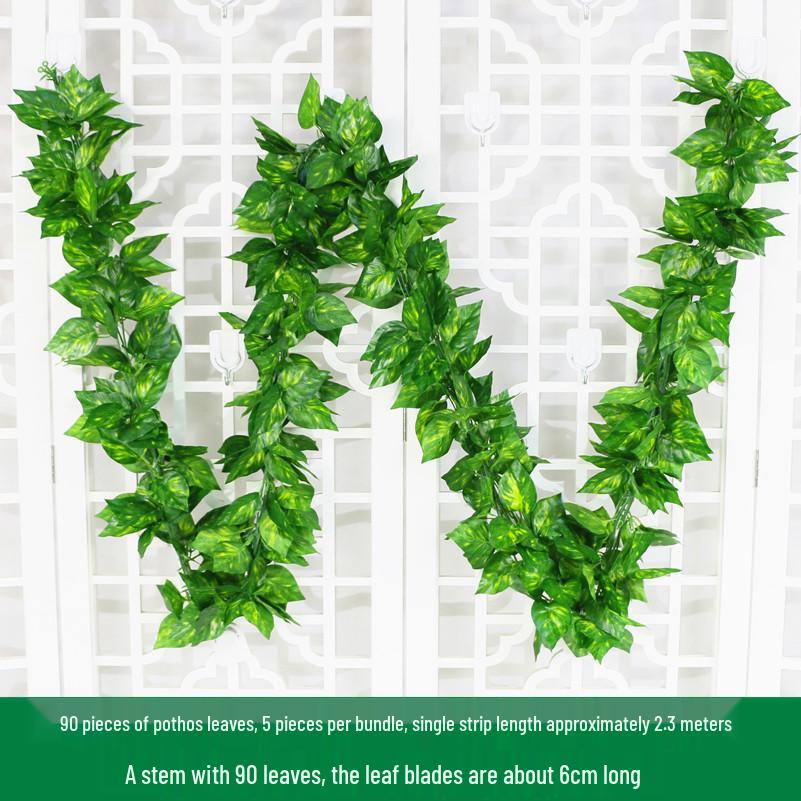 Большие Зеленые Искусственные Листья-Украшения для Плюща и Декора Крыши