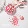 Japanese Style Nail Art White Cherry Blossom Petal Sequins Beads Decorations Tips