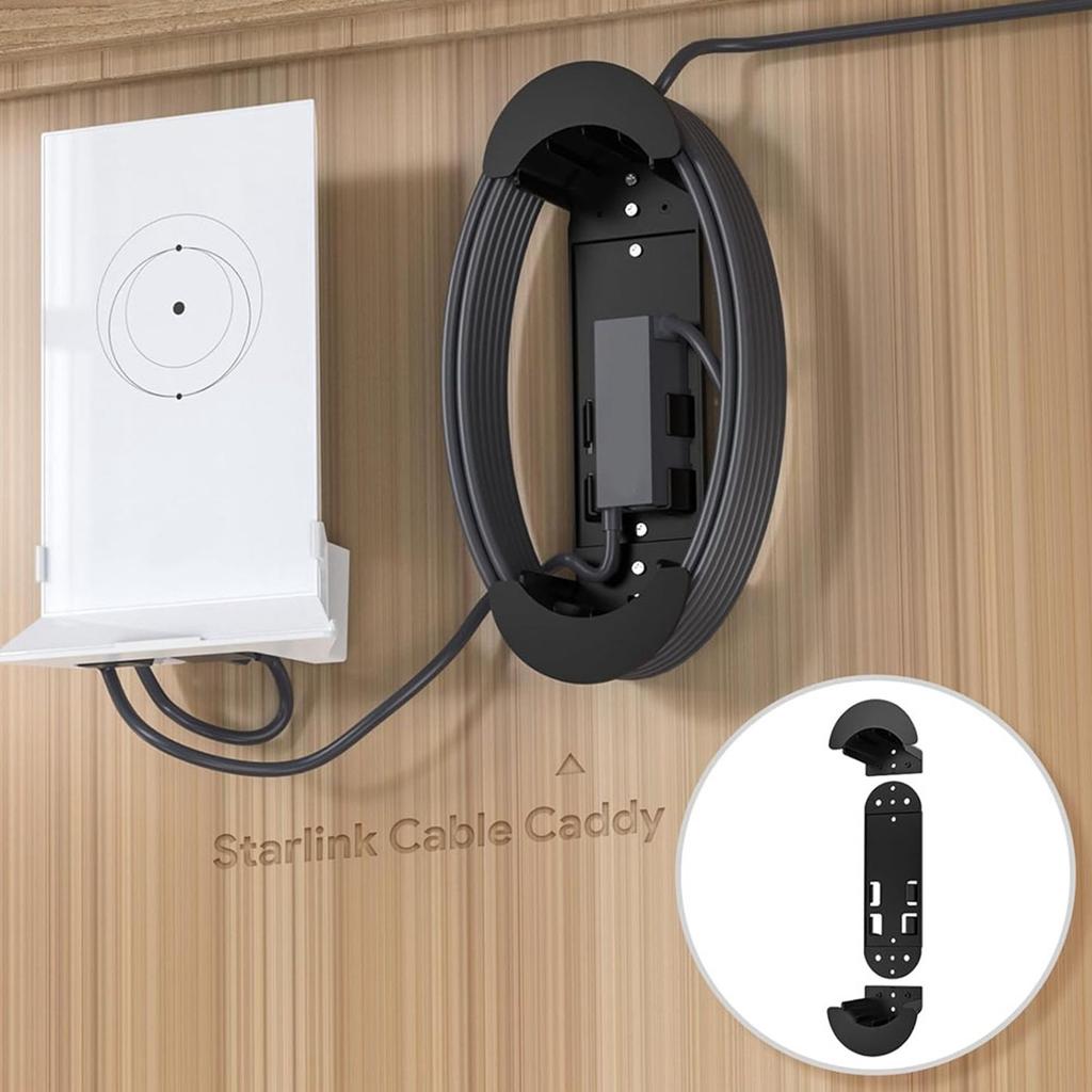 Настенный держатель для кабеля Ethernet Starlink для адаптера Ethernet Gen 3 длиной 150 футов