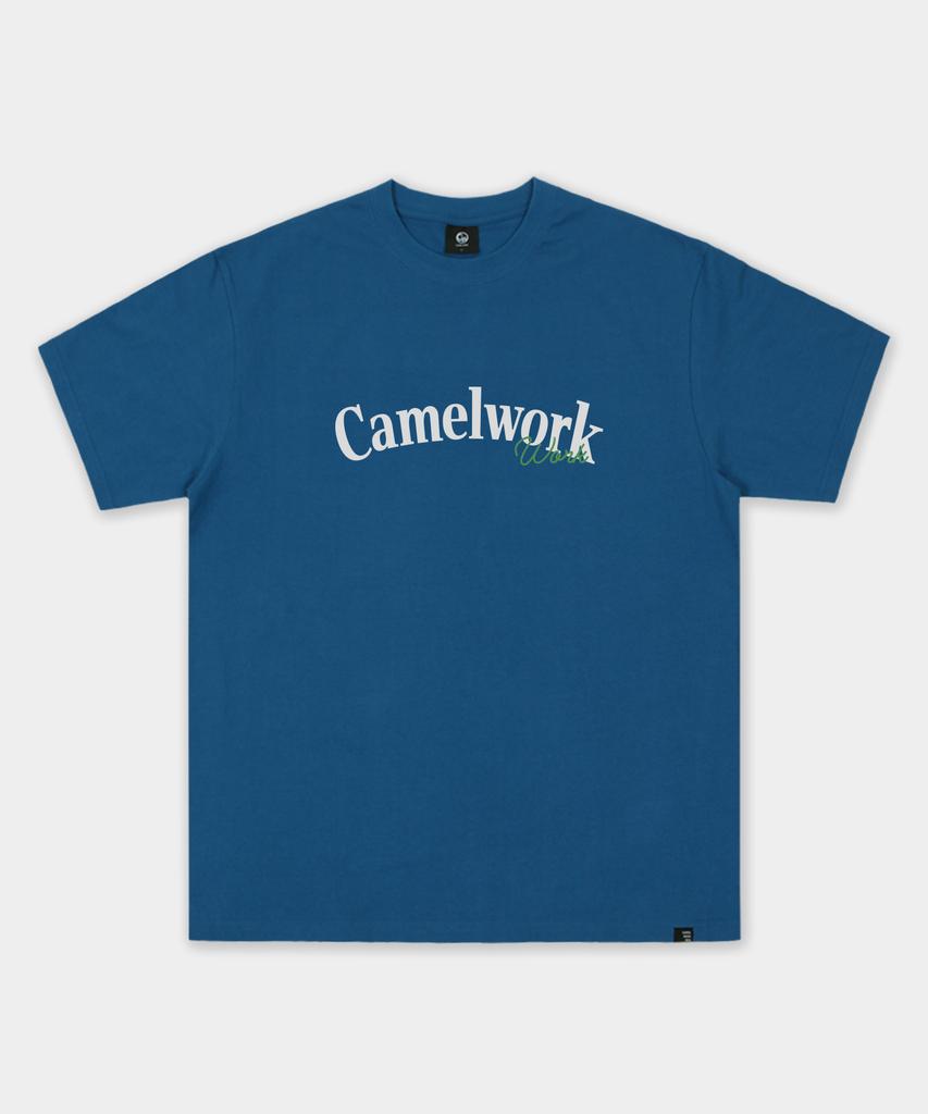 CAMEL WORK Круглая футболка с коротким рукавом Kelly (Цвет морской волны)