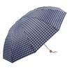 Old Brand Paradise Umbrella Checkered Umbrella Men and Women 3-Fold Umbrella Oversized Ten Bones Double Business Umbrella Steel Rib Umbrella