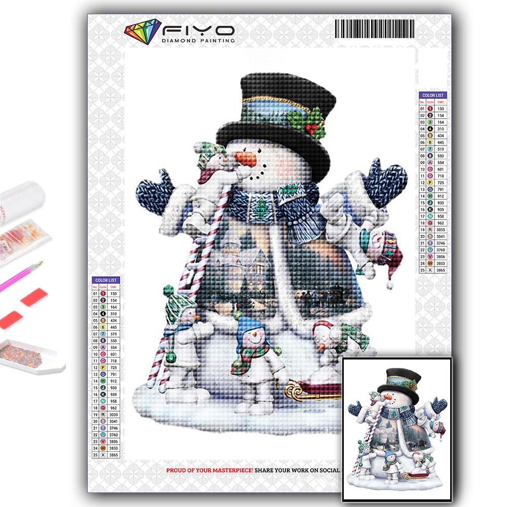 Популярная 5D Diy вышивка крестиком Рождественская елка Санта-Снеговик картина полная дрель набор для вышивки крестиком настенная наклейка домашний декор