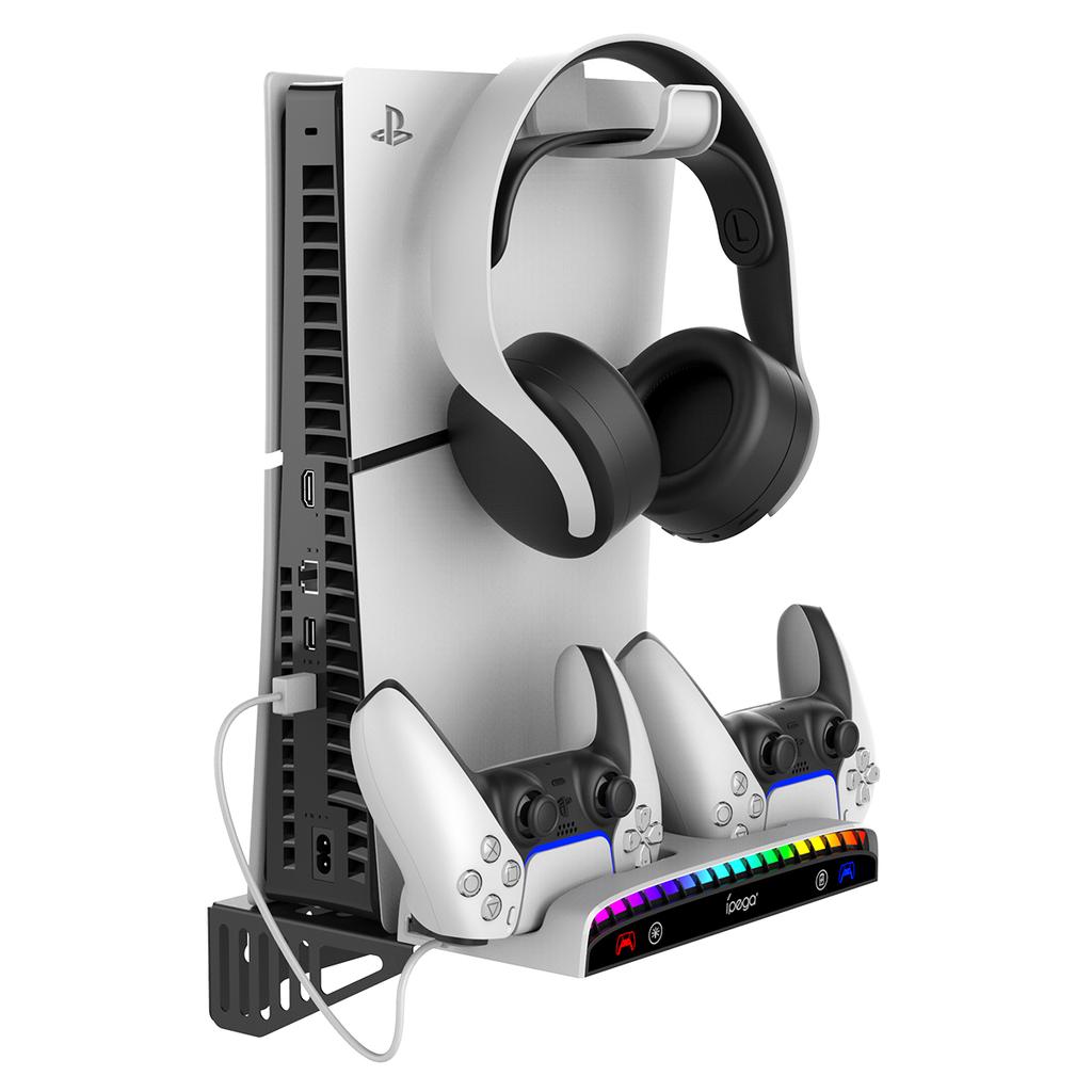 IPEGA PG-P5S011 для PS5 Slim/PS5 настенная зарядная док-станция с RGB-подсветкой