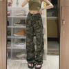 Women's American Retro Camouflage Wide-Leg Hip-Hop Overalls