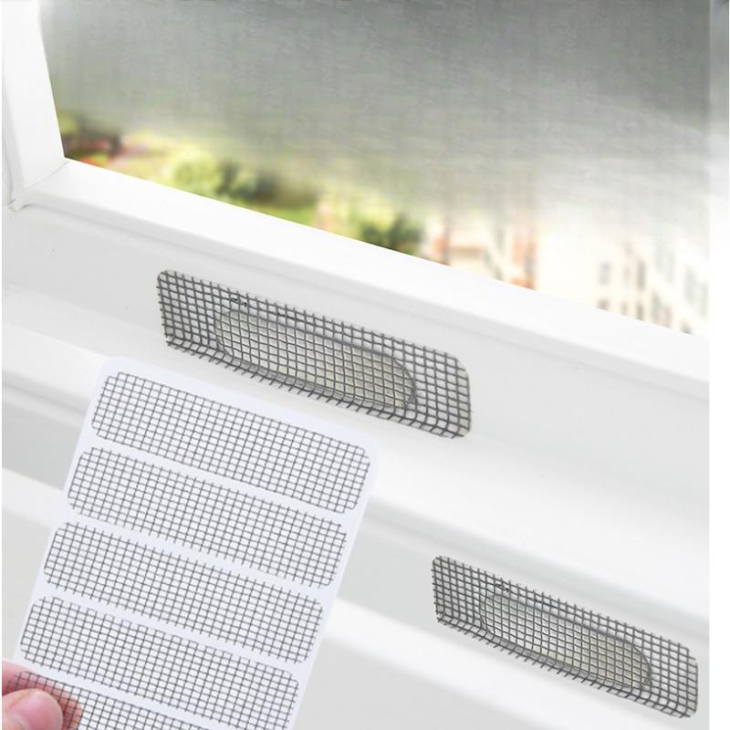 Self-adhesive One-time Hole Patching Velcro for Window and Door Screens, Insect and Mosquito Repellent, and Window Drainage