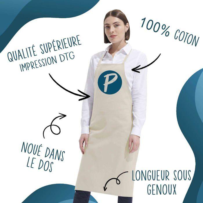 Tablier de cuisine - Hervé "Liste des enfants sages" - Impression bretonne - Coton résistant - Imprimé en France