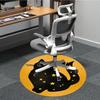 1pc Moon Cat Office Round Area Rug, Indoor Mat Suitable For Office, Under Office Chairs Bedroom Living Room Home Decor, Room Deco 113