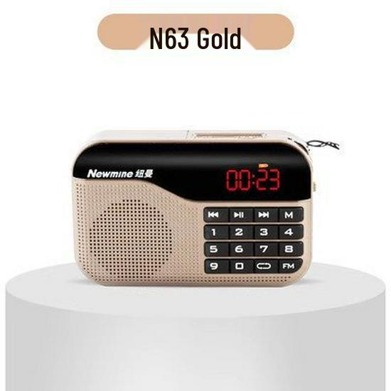 Портативный MP3-плеер Newman N63 для пожилых - Радио, Слот для карт, Истории и Опера
