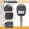 WO-2 Buttons Remote Key Shell For Ssangyong Actyon Kyron Rexton Uncut Blade Key Fob Cover Case Replacement