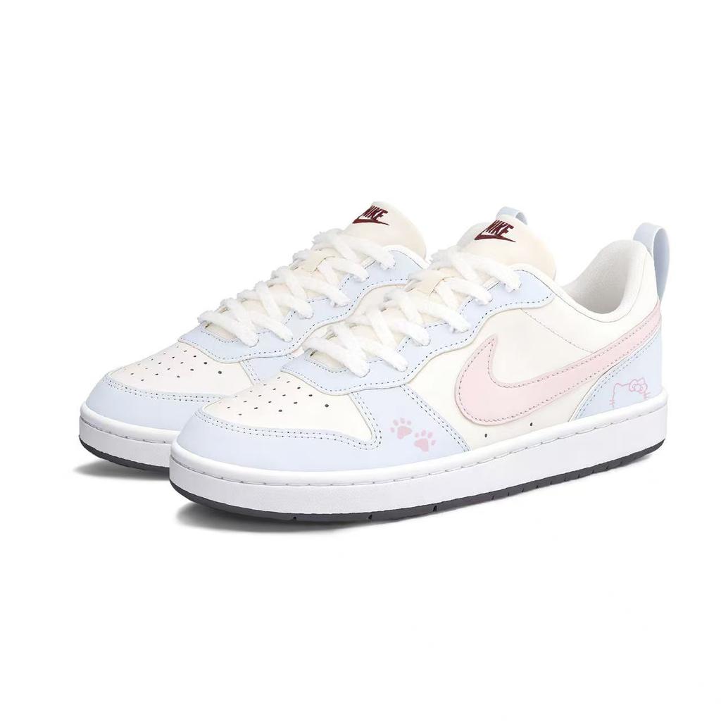 Nike Кроссовки для скейтборда Court Borough Maris Sal Sweetheart из кожи, устойчивые к истиранию, нескользящие, низкие, женские FV8120-141(Team1848--SBOX)