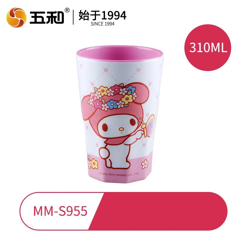 Для детской посуды Sanrio My Melody Без BPA Тарелка для салата Обеденные тарелки Салатница Мультяшная кружка для воды Ударопрочная посуда