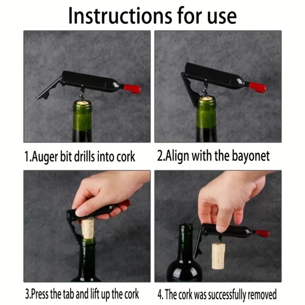 Magnetic Bottle Opener Wine Bottle Shaped Champagne Corkscrew Creative Refrigerator Magnet  Gifts