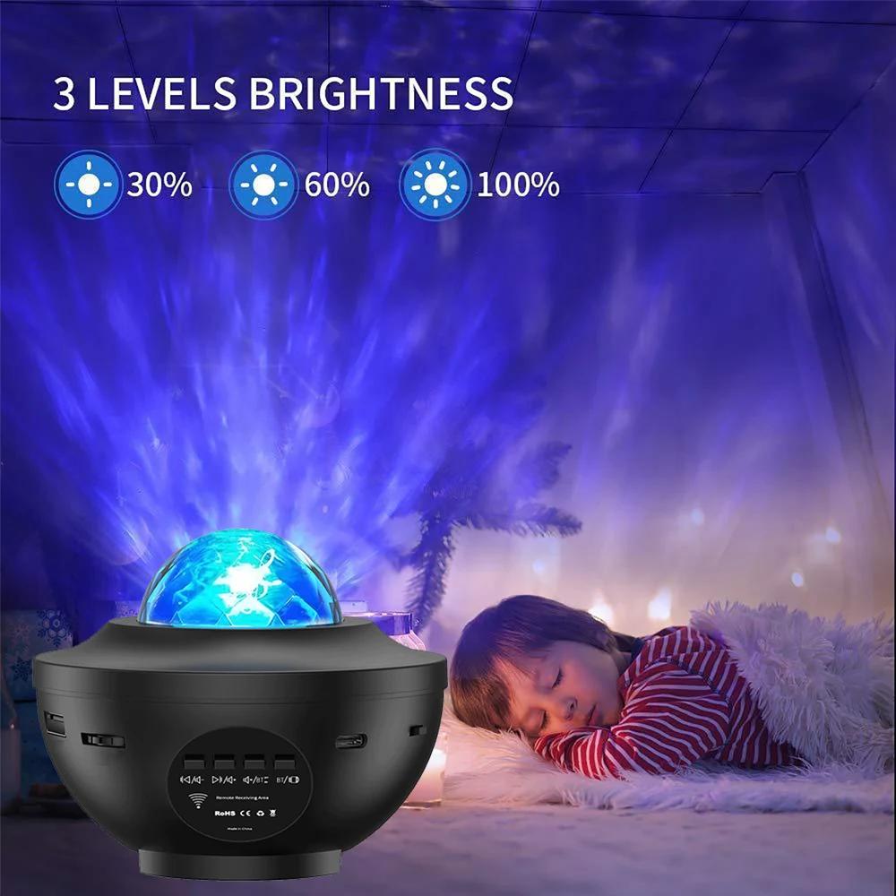 Новый светодиодный ночник-проектор Starry Galaxy, детский подарок, USB Bluetooth музыкальный плеер, ночник Star NightLight, цветной проектор, ночник