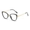Cat Eye Glasses Frame Trendy Fashion Anti-Blue Light Glasses Color-Changing Anti-Blue Light Glasses