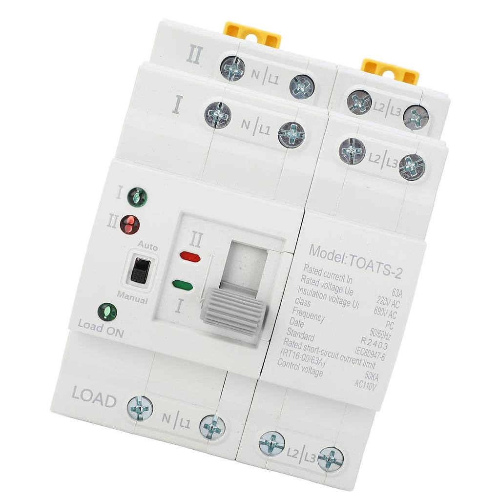 Dual Power Automatic Transfer   4P Generator Transfer Changeover   32A for Control