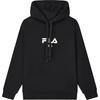Fila Original Logo Comfortable Soft Loose Knit Long Sleeve Fleece Sweatshirt Unisex Sweatshirt Black F51M449202F-BK
