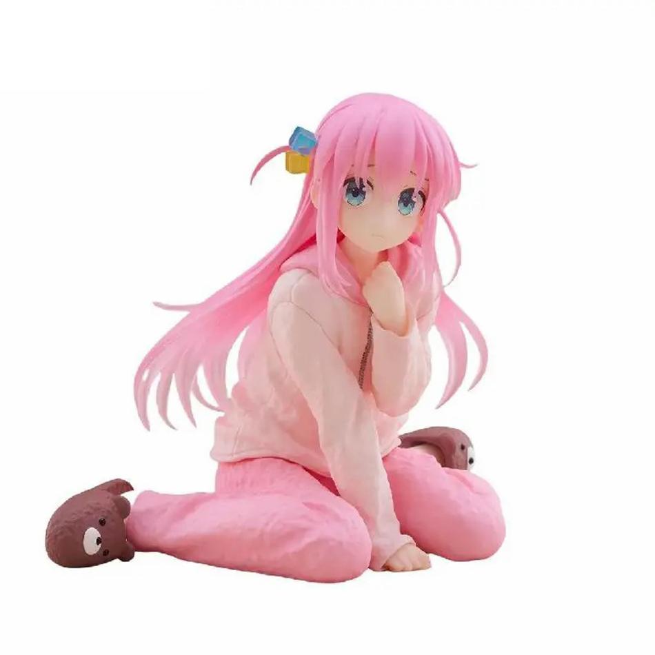 Anime Guitarist Girl Doll Bocchi The Rock Figure Kawaii Gotoh Hitori Figure Noodle Stopper Model PVC Collectible Figurine Toys