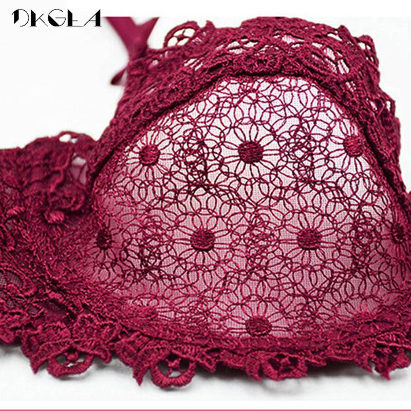 DKGEA Сексуальный комплект нижнего белья, кружевной бюстгальтер, бюстгальтер 1/2 чашки, большие размеры