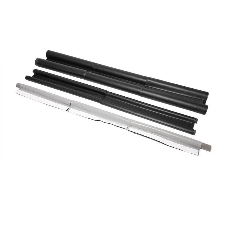 DIY Single Side Door Seam Draft Stopper Adjustable Wear-resistant Leather Door Seal Strip