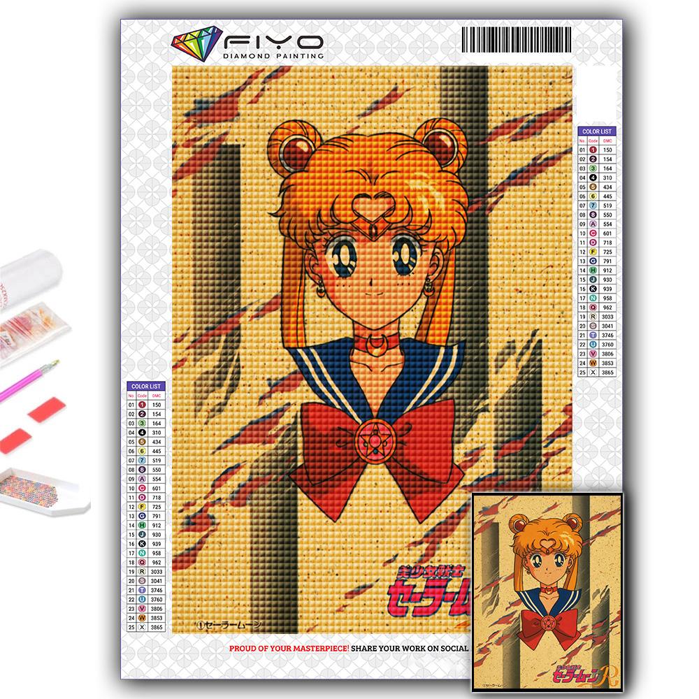 5D Алмазная картина Сейлор Мун DIY Алмазная вышивка Горный хрусталь Украшение дома