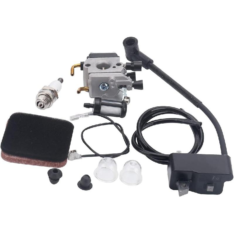 Carburetor Ignition Coil Air Filter Kit for STIHL FS75 FS80 FS85 FC85 HT70 HS75 HL75 HT75 HS80 String Trimmer Brush Cutter